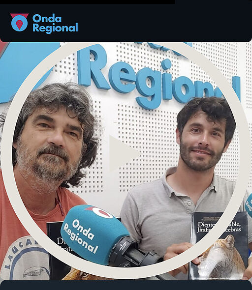 Pedro Piñero i Trino Ferrández entrevistats a Onda Regional de Múrcia