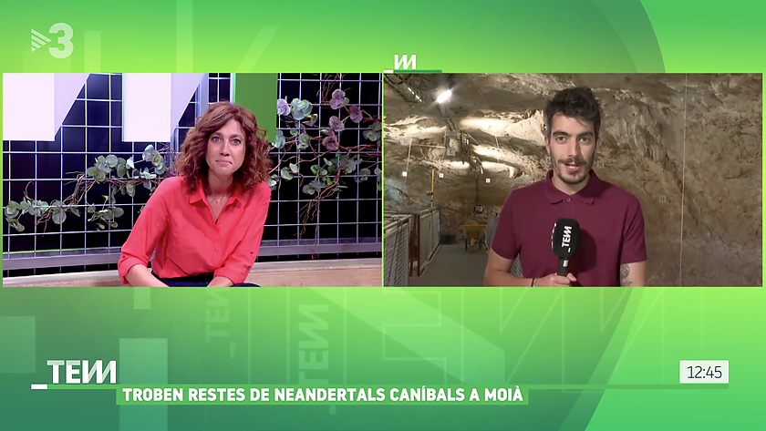 Troben restes de neandertals caníbals a Moià al programa Tot es Mou de TV3