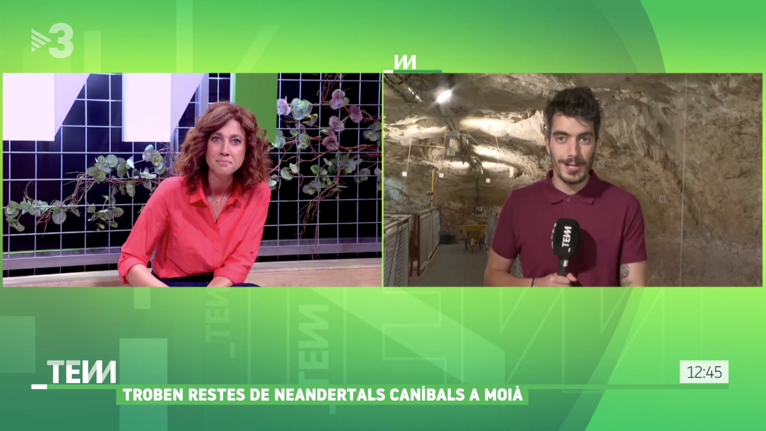 Encuentran restos de neandertales caníbales en Moià en el programa Tot es Mou de TV3