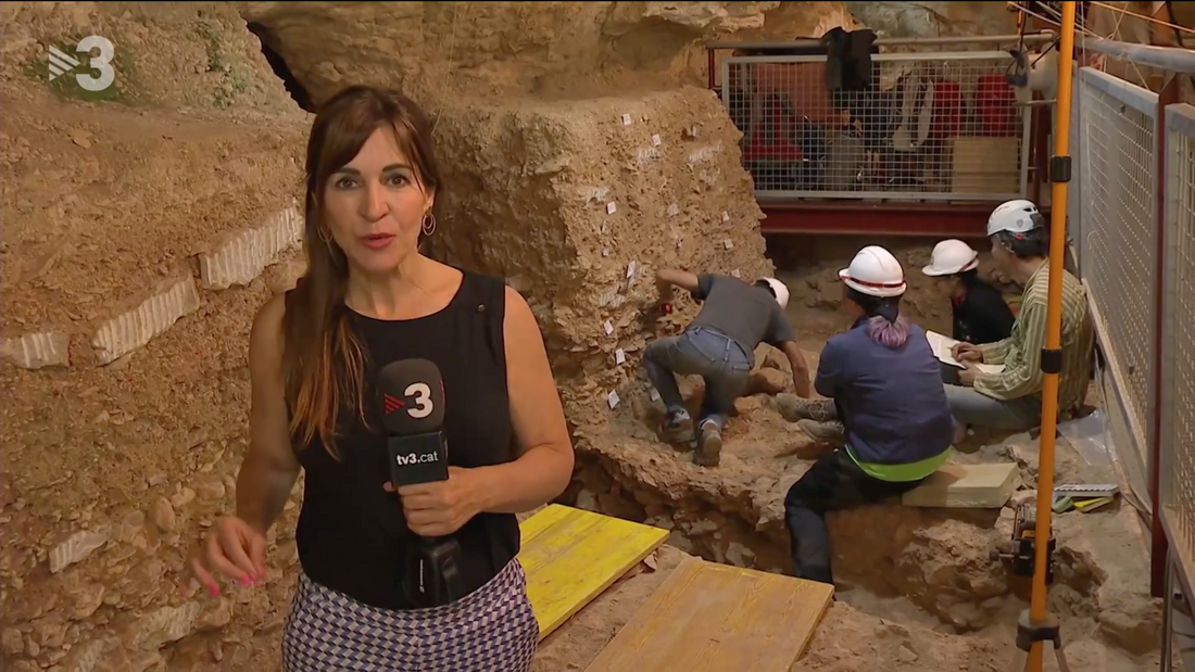 Troben restes de neandertals caníbals a Moià al Telenotícies Migdia de TV3