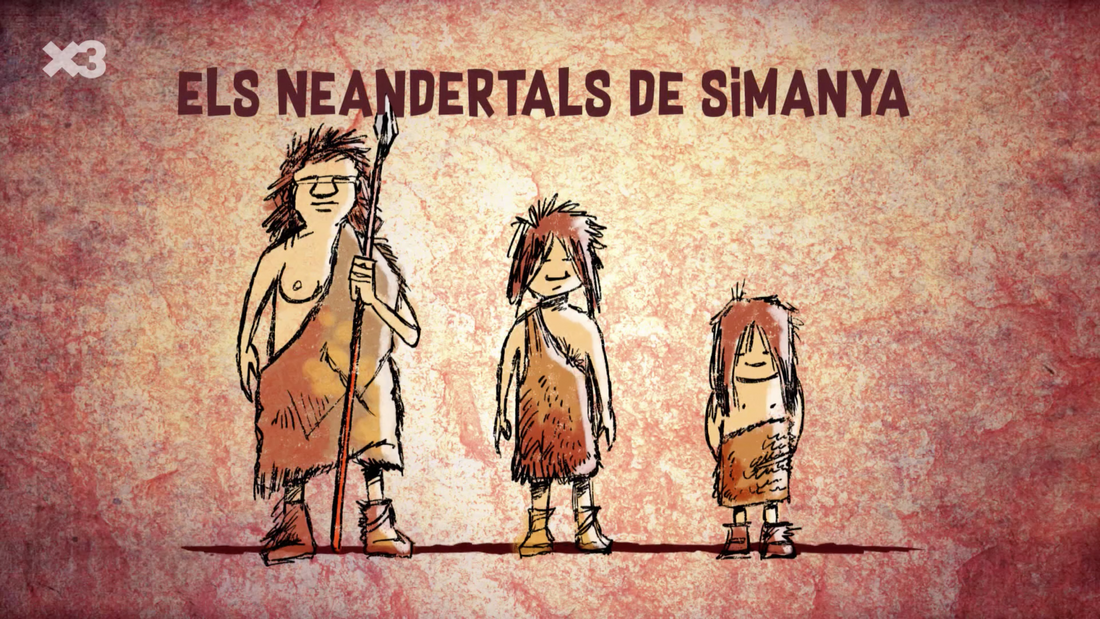Els neandertals de la Cova Simanya al l'InfoK de TV3