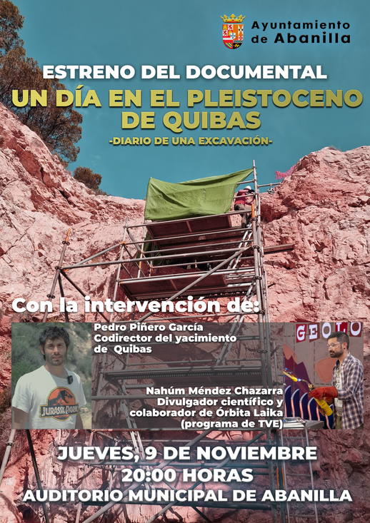 Un documental dona a conèixer el dia a dia del treball de recerca i els principals descobriments del jaciment paleontològic de Quibas (Abanilla, Múrcia)