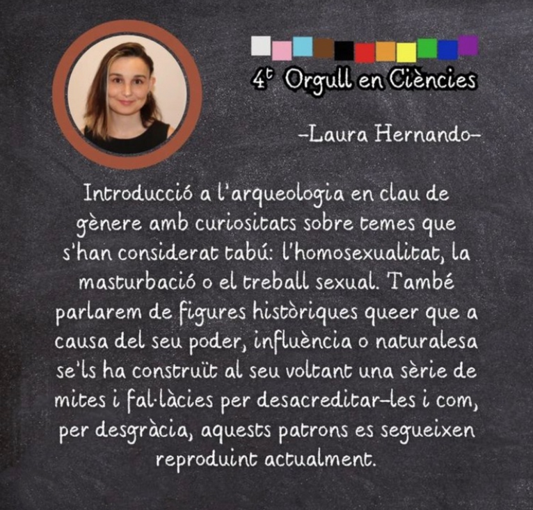 La Laura Hernando, tècnica de col·leccions de l'IPHES-CERCA, participa al 4rt Orgull de Ciències - Science Queers