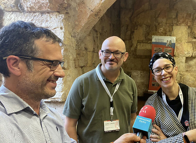 The program La veu de Tarragona interviews the organizers of the AHEAD congress