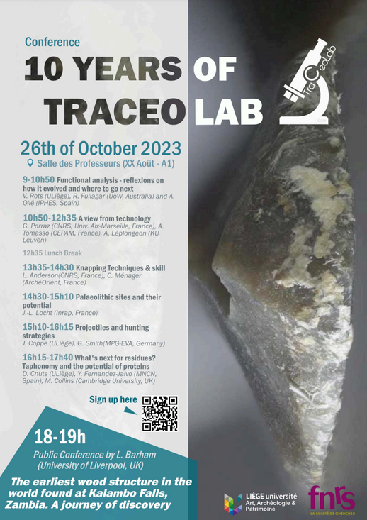 L’IPHES-CERCA se suma a la celebració dels 10 anys del Traceolab, el Laboratori de Traceologia de la Universitat de Lieja (Bèlgica)