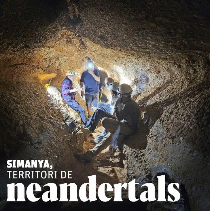 La revista Descobrir dedica un reportaje a la Cova Simanya, el yacimiento donde se ha identificado la colección de restos neandertales más importante de Catalunya
