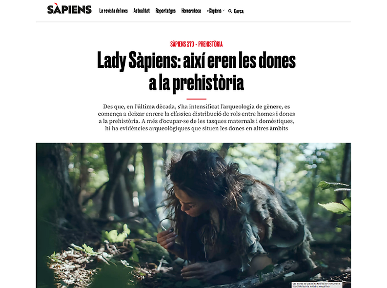 La revista Sapiens dedica un reportaje al papel de las mujeres en la Prehistoria