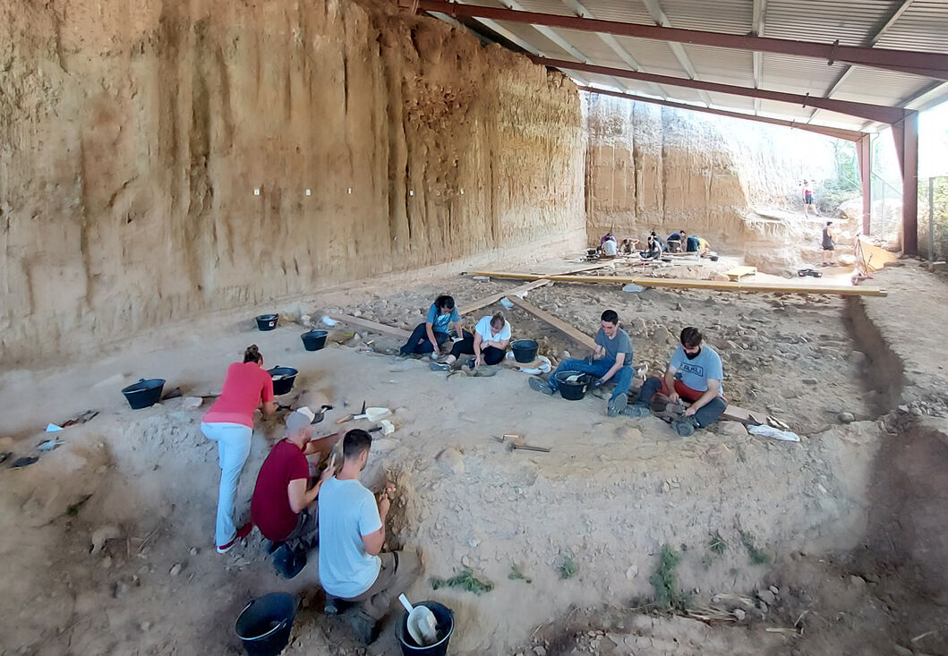 El IPHES-CERCA reanuda una nueva campaña de excavación en el yacimiento de el Barranc de la  Boella (La Canonja)