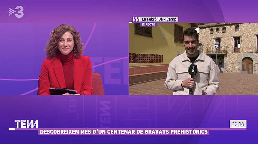 Els gravats de la Cova de la Vila de la Febró al programa Tot es Mou de TV3