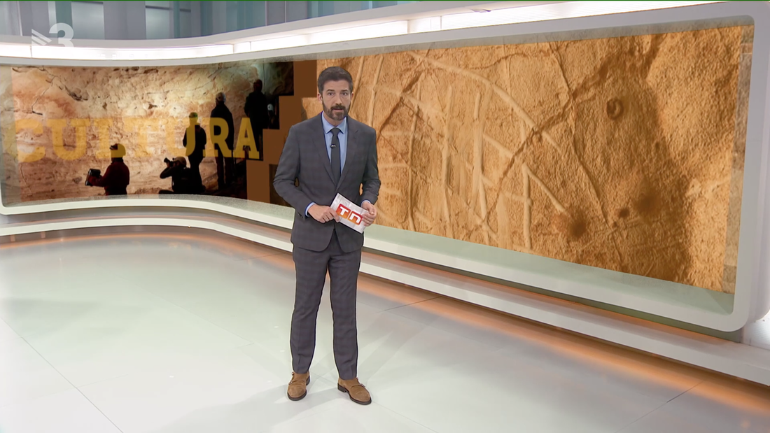 Els gravats de la Cova de la Vila de la Febró al Telenotícies Vespre de TV3