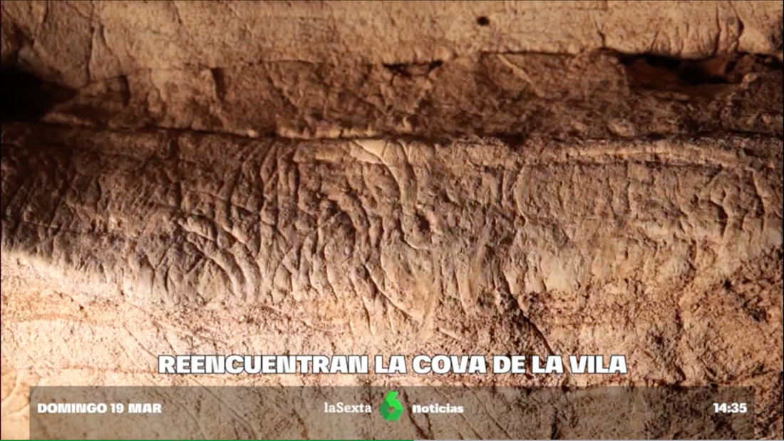 Los grabados de la cova de la Vila en la Febró en la Sexta Notícias
