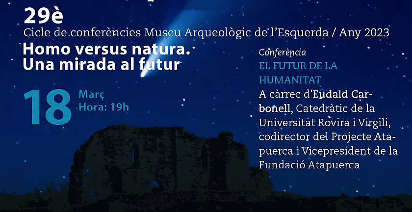 Vídeo presentación del nuevo libro de Eudald Carbonell &quot;El Futur de la Humanitat&quot; (ARA llibres) en el Museu Arqueològico de l'Esquerda