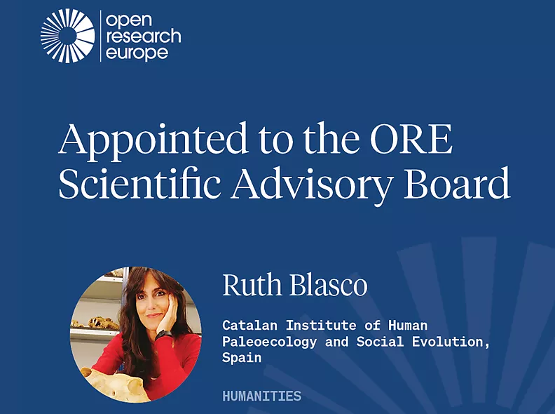 La investigadora de l’IPHES-CERCA Ruth Blasco, escollida per formar part del Comitè Assessor Científic d’Open Research Europe